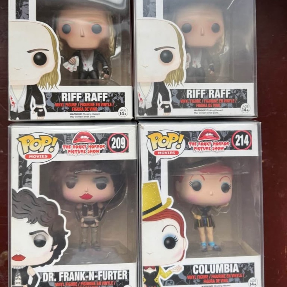 Funko Pop Rocky Horror Collection - Red, Black, White